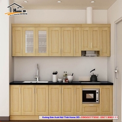 Tủ Bếp Gỗ Sồi Nga - Thùng Inox 304 (SN19)