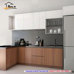 Tủ Bếp Inox Cánh Acrylic - Home 3D