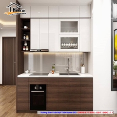 Tủ bếp Thùng Gỗ Nhựa - Cánh Melamine (NPM07)