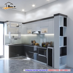 Tủ bếp Thùng Gỗ Nhựa - Cánh Acrylic (NSA09)