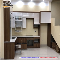 Tủ bếp Thùng Gỗ Nhựa - Cánh Melamine (NSM04)