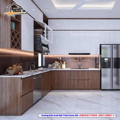 Tủ bếp Thùng Gỗ Nhựa - Cánh Melamine (NPM04)