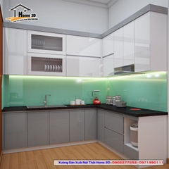 Tủ bếp Thùng Gỗ Nhựa - Cánh Acrylic (NSA03)