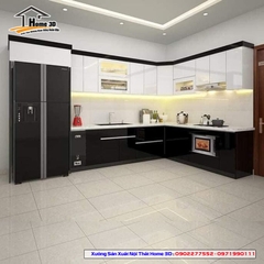 Tủ bếp Thùng Gỗ Nhựa - Cánh Acrylic (NPA09)