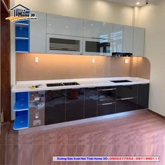 Tủ bếp Thùng Gỗ Nhựa - Cánh Acrylic (NPA07)