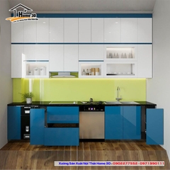 Tủ Bếp Thùng Inox - Cánh Acrylic (IAT07)