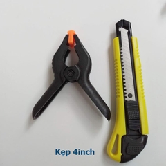 Kẹp gỗ nhanh chữ A 6inch, 4inch, 3inch - Kẹp lò xo nhựa (Mua 4 Tặng 1)