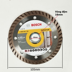 Đĩa cắt Gạch Đa Năng Kim Cương Turbo 105x16|20mm Thương Hiệu Đức Bosch Chính Hãng