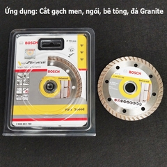 Đĩa cắt Gạch Đa Năng Kim Cương Turbo 105x16|20mm Thương Hiệu Đức Bosch Chính Hãng