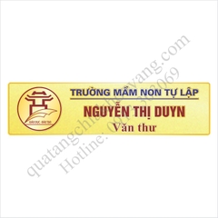 Biển tên Trường MN Tự Lập