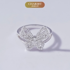 Nhẫn bạc NCJ53 Hồ Điệp đá ChariotJewelry