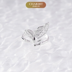 Nhẫn bạc 925 NCJ43 CHARIOT cánh bướm đính đá sang trọng cá tính ChariotJewelry