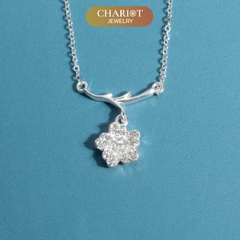 Dây chuyền bạc s925 DCJ159 Blossom Charm ChariotJewelry