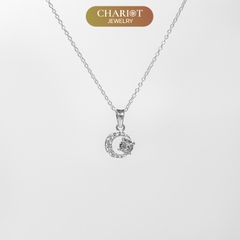 Dây Chuyền Bạc S925 DCJ118 Mặt Hình Tròn Chariot Jewelry