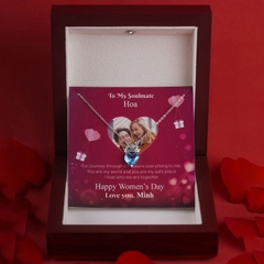 Dây chuyền bạc DCJ65 S925 Queen Heart sang trọng quý phái, quà tặng Valentine ý nghĩa, Chariot Jewelry