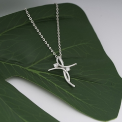 Dây chuyền bạc DCJ41 925 Vòng xoay ma thuật ChariotJewelry