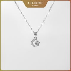 Dây Chuyền Bạc S925 DCJ118 Mặt Hình Tròn Chariot Jewelry