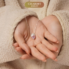 Dây chuyền bạc DCJ65 S925 Queen Heart sang trọng quý phái, quà tặng Valentine ý nghĩa, Chariot Jewelry