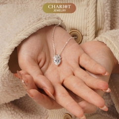 Dây chuyền bạc DCJ65 S925 Queen Heart sang trọng quý phái, quà tặng Valentine ý nghĩa, Chariot Jewelry