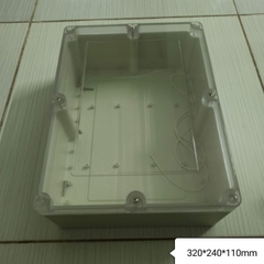 Hộp Nhựa 320x240x110mm nắp trong, lắp được 24 cell 33140 hoặc 8 cell 46160 (Chống Nước IP65)