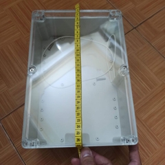 HỘP NHỰA ABS 265x185x95mm NẮP TRONG, lắp được 24 pin 32650 hoặc 12 pin 33140