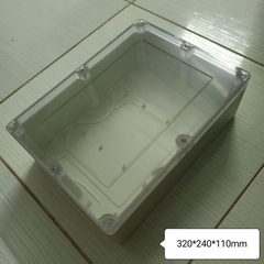 Hộp Nhựa 320x240x110mm nắp trong, lắp được 24 cell 33140 hoặc 8 cell 46160 (Chống Nước IP65)