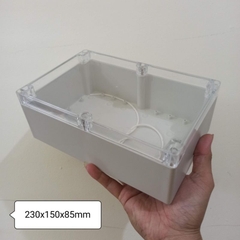 Hộp Nhựa Chống Nước 230x150x85mm Nắp Trong. Lắp được 8 cell 33140