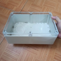 HỘP NHỰA ABS 265x185x95mm NẮP TRONG, lắp được 24 pin 32650 hoặc 12 pin 33140
