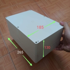 Hộp nhựa ABS 265x185x130mm, lắp được 36 cell 32650 hoặc 16 cell 33140