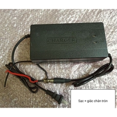 Bộ sạc acquy, sạc xe đạp điện 24V, 36V kèm giắc sạc