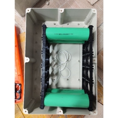 Hộp nhựa ABS 380x260x120mm, lắp được 12 cell 46160, lắp được 72 cell 32650