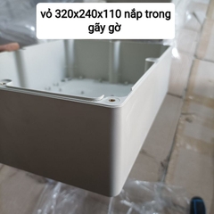 Hộp Nhựa 320x240x110mm nắp trong, lắp được 24 cell 33140 hoặc 8 cell 46160 (Chống Nước IP65)
