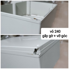 Hộp Nhựa 240x160x90mm, lắp vừa 8 cell 33140, lắp vừa 3 cell 46160 (chống nước IP65)