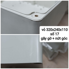 Hộp Nhựa ABS 320x240x110mm lắp được 24 cell 33140 hoặc 8 cell 46160 (Chống Nước IP65)