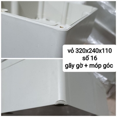 Hộp Nhựa ABS 320x240x110mm lắp được 24 cell 33140 hoặc 8 cell 46160 (Chống Nước IP65)