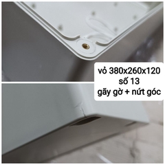 Hộp nhựa ABS 380x260x120mm, lắp được 12 cell 46160, lắp được 72 cell 32650