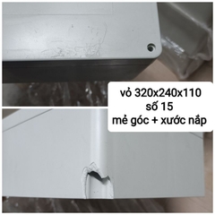 Hộp Nhựa ABS 320x240x110mm lắp được 24 cell 33140 hoặc 8 cell 46160 (Chống Nước IP65)