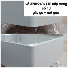Hộp Nhựa 320x240x110mm nắp trong, lắp được 24 cell 33140 hoặc 8 cell 46160 (Chống Nước IP65)