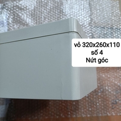 Hộp Nhựa ABS 320x240x110mm lắp được 24 cell 33140 hoặc 8 cell 46160 (Chống Nước IP65)