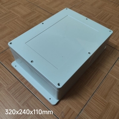 Hộp Nhựa 320x240x110mm chống nước có tai, lắp được 24 cell 33140 hoặc 8 cell 46160