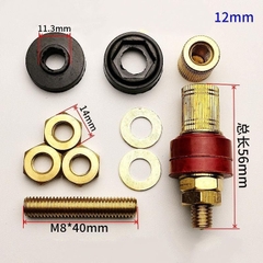 Cặp cọc đồng M6, M8 lắp vỏ acquy, dùng kẹp cá sấu hoặc cos