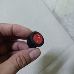 Công tắc bập bênh tròn 19mm, có đèn báo, điện áp 12VDC