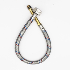 Dây cấp nước bình nóng lạnh 1 đầu inox 304 40cm BF-F+LM 0.4M