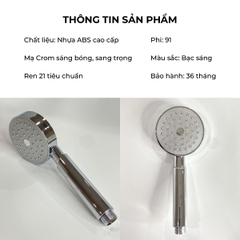 Bộ vòi hoa sen cầm tay dây Inox 304 FSI-18