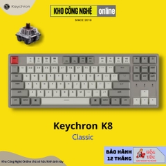 Bàn Phím Cơ Không Dây Keychron K8 HotSwap - Không Led | Keychron Switch
