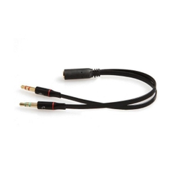 Cáp 3.5mm ra 2 jack 3.5mm 1 loa 1 Mic