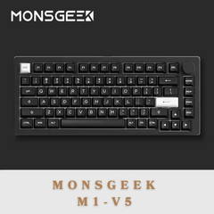 Bàn phím MonsGeek M1 V5 VIA White On Black (RGB / Aluminum / Sw Rosewood)