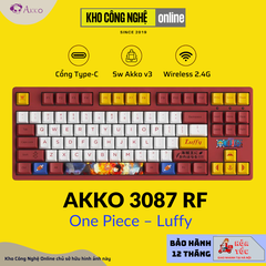 Bàn phím cơ AKKO 3087 RF One Piece Luffy ((Dual-mode / AKKO sw v3)