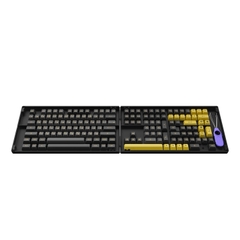 Keycap AKKO Black Gold (PBT Double-Shot/ASA profile/158 nút) - Hàng chính hãng