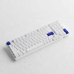 Bàn phím cơ AKKO 3098N Multi-modes Blue on White (Bluetooth 5.0 / Wireless 2.4Ghz / Hotswap / Foam tiêu âm / TTC switch)
